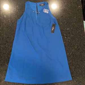 NWT lulus near or bar teal blue shift dress